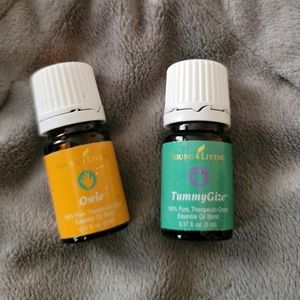 New Sealed Young Living KidScents Essential Oils TummyGize 5ml and Owie 5ml